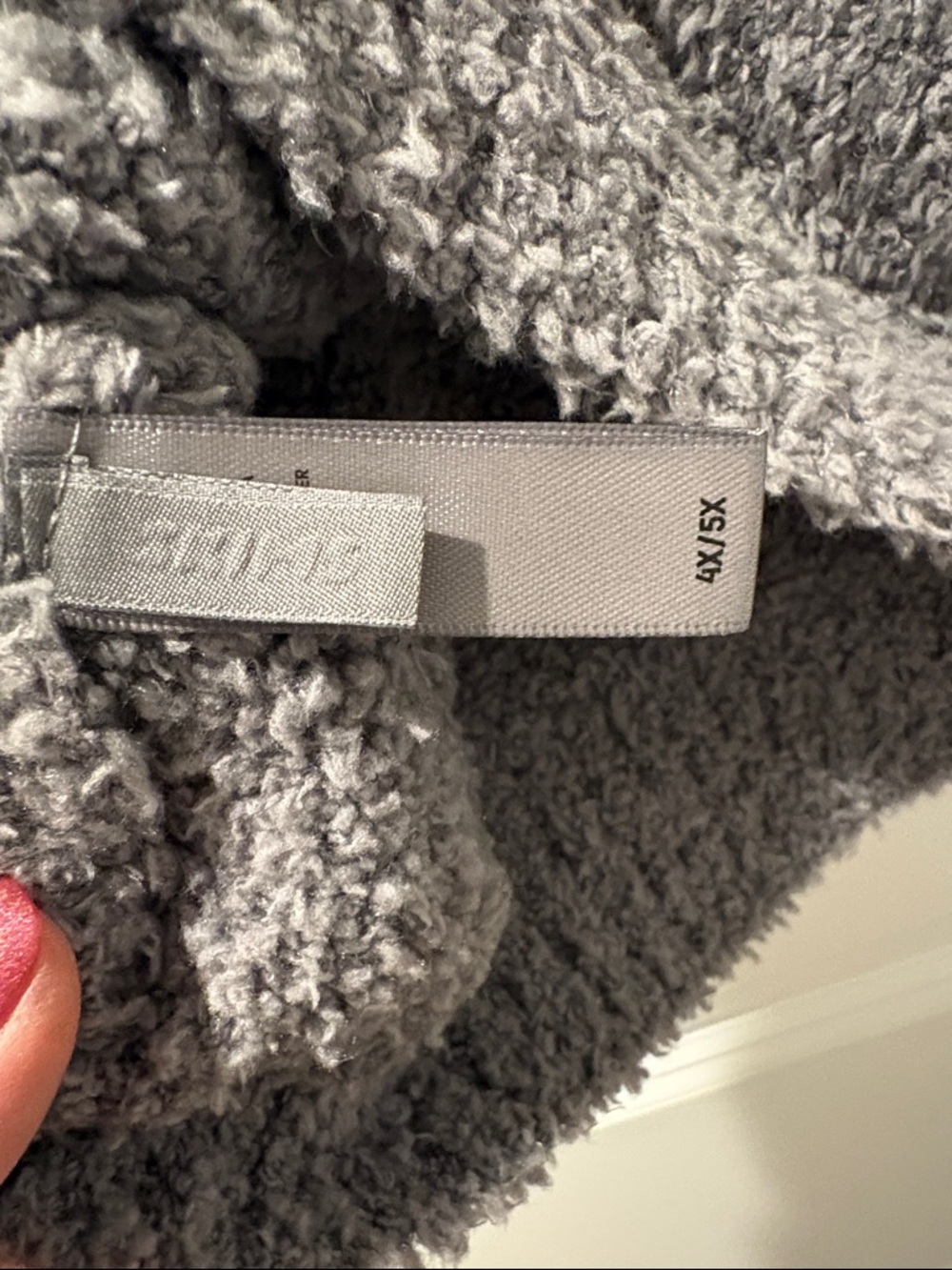 SKIMS Cozy Fuzzy Tank Top in Gray - Picture 3 of 5